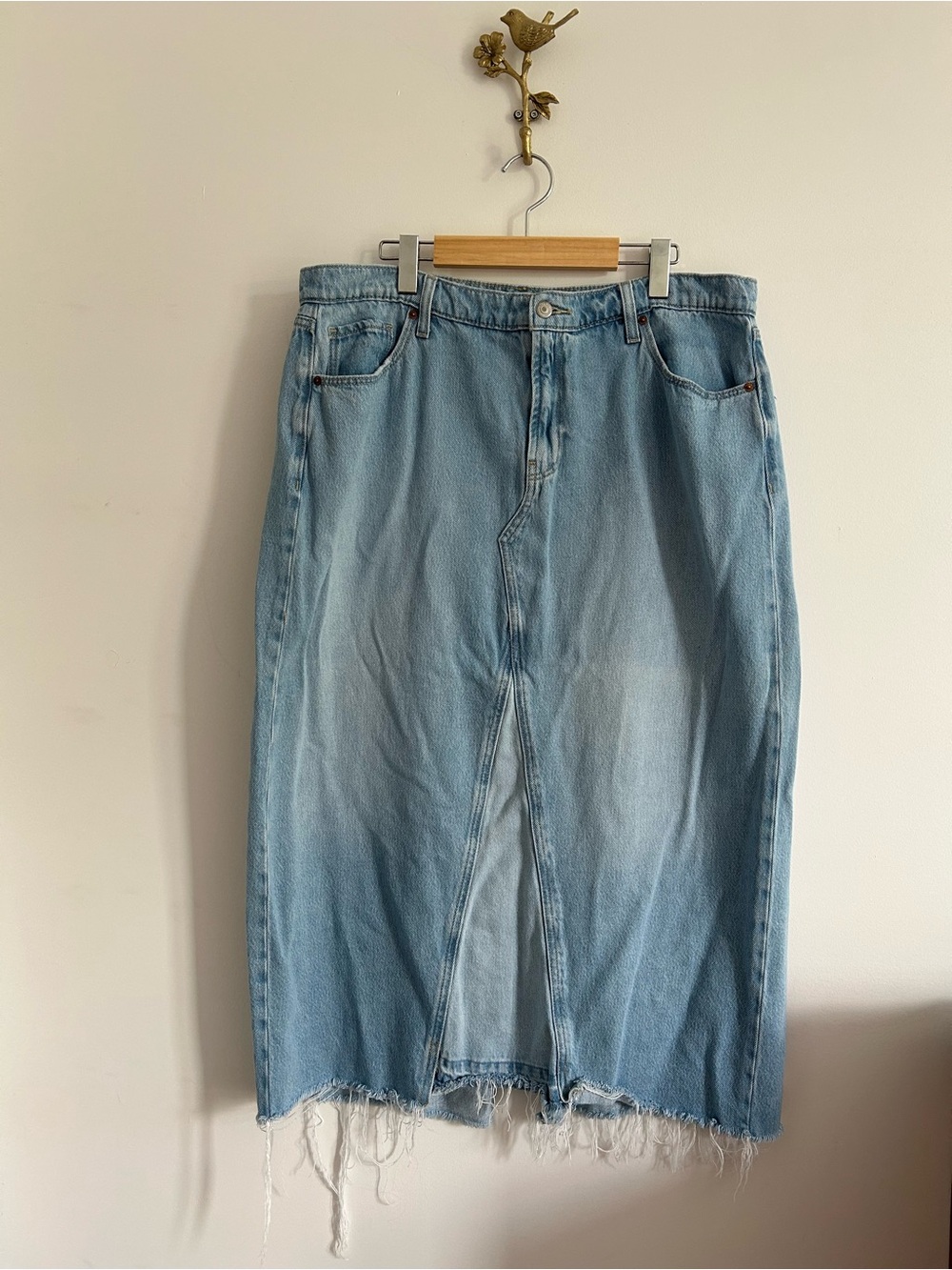 Denim maxi skirt size 16